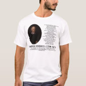 Thomas Hobbes Leviathan Man Solitary Poor Quote T-shirt (Voorkant)