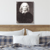 Thomas Hobbes van 'Gallery of Portreits' Canvas Afdruk (Insitu (Slaapkamer))