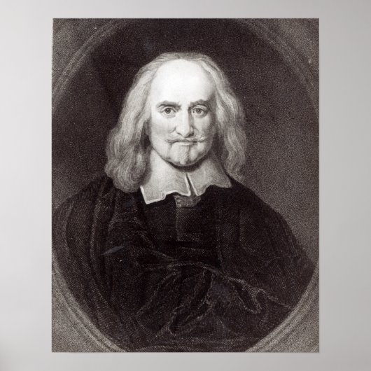 Thomas Hobbes van 'Gallery of Portreits' Poster (Voorkant)