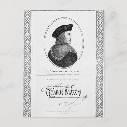 Thomas Howard Briefkaart (Voorkant)