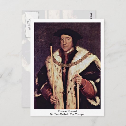 Thomas Howard by Hans Holbein the Younger Briefkaart (Voorkant / Achterkant)