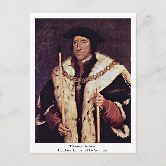 Thomas Howard by Hans Holbein the Younger Briefkaart (Voorkant)