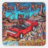 Thomas Howl Robots executeerde Sticker (Voorkant)
