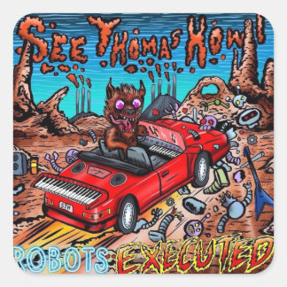Thomas Howl Robots executeerde Sticker