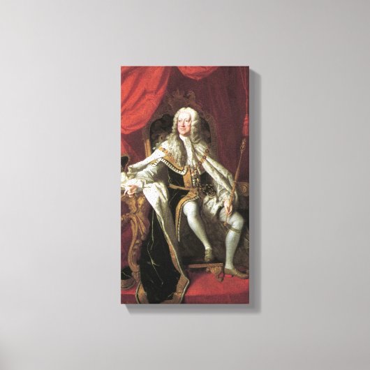 Thomas Hudson King George II Canvas Afdruk (Voorkant)