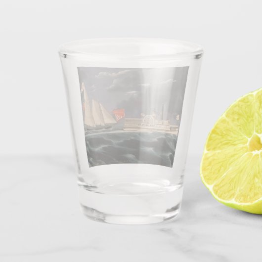 Thomas Hunt en het Amerika 1852 Shot Glas (Achterkant)