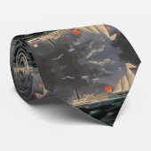 Thomas Hunt en het Amerika 1852 Stropdas (Opgerold)