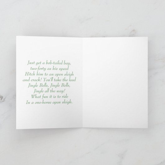 Thomas in de sneeuw feestdagen kaart (Binnen)