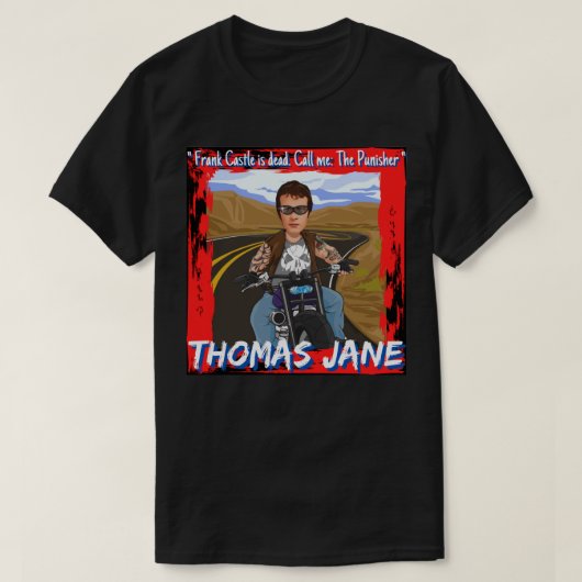 Thomas Jane Frank Castle is dood, noem me de straf T-shirt (Design voorkant)