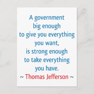 Thomas Jefferson #1 Briefkaart