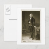 Thomas Jefferson, 3de President van de Verenigde S Briefkaart (Voorkant / Achterkant)