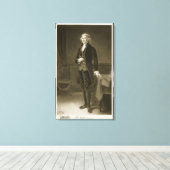 Thomas Jefferson, 3de President van de Verenigde S Canvas Afdruk (Insitu (Houten vloer))