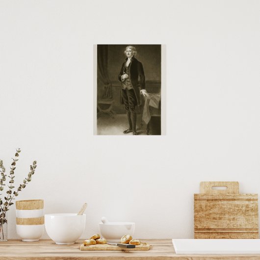 Thomas Jefferson, 3de President van de Verenigde S Poster (Keuken)
