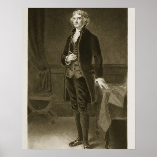 Thomas Jefferson, 3de President van de Verenigde S Poster (Voorkant)