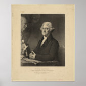 THOMAS JEFFERSON 3rd U.S. President Lithograaf Poster (Voorkant)