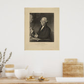 THOMAS JEFFERSON 3rd U.S. President Lithograaf Poster (Keuken)