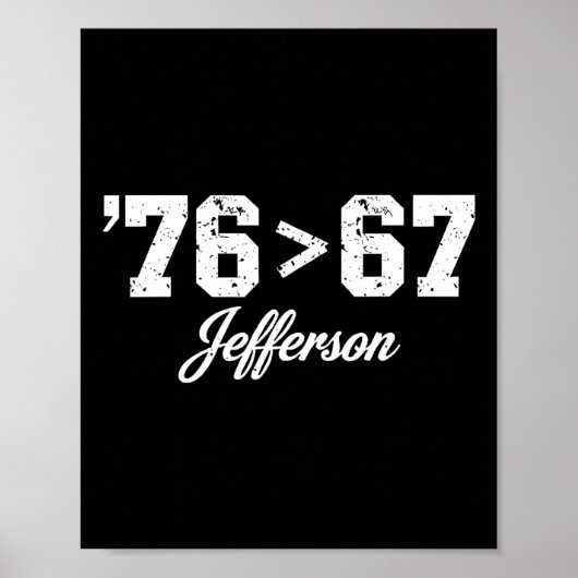 Thomas Jefferson 76 67 Self-evident Make History F Poster (Voorkant)
