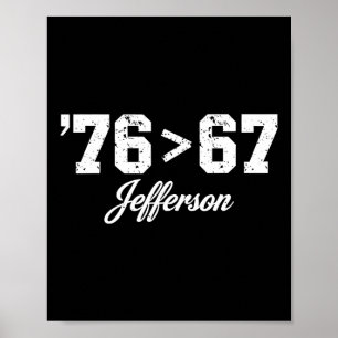 Thomas Jefferson 76 67 Vanzelfsprekend Maak Geschi Poster