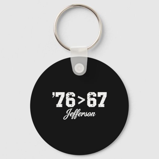Thomas Jefferson 76 67 Vanzelfsprekend Maak Geschi Sleutelhanger (Voorkant)