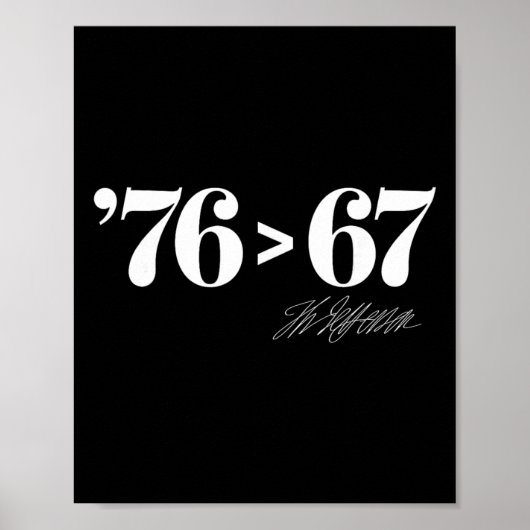 Thomas Jefferson 76 > 67 Vanzelfsprekend Minimaal  Poster (Voorkant)