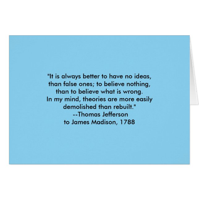 Thomas Jefferson - Altijd beter jGibney Museum  (Voorkant Horizontaal)
