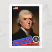 Thomas Jefferson Baseball Card Briefkaart (Voorkant)