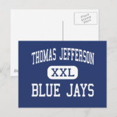 Thomas Jefferson Blue Jays Middle Eugene Briefkaart (Voorkant / Achterkant)