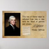 Thomas Jefferson - Boom van de Vrijheid Poster (Voorkant)