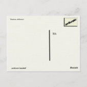 Thomas Jefferson Briefkaart (Achterkant)