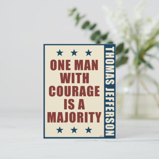 Thomas Jefferson Briefkaart (Staand voorkant)