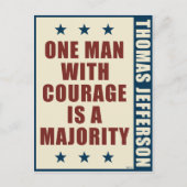 Thomas Jefferson Briefkaart (Voorkant)