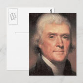 Thomas Jefferson Briefkaart (Voorkant / Achterkant)