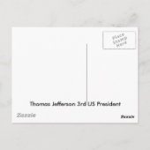 Thomas Jefferson Briefkaart (Achterkant)