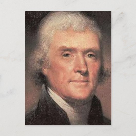 Thomas Jefferson Briefkaart (Voorkant)