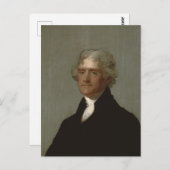 Thomas Jefferson Briefkaart (Voorkant / Achterkant)