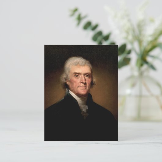Thomas Jefferson Briefkaart (Staand voorkant)