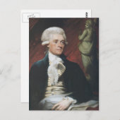 Thomas Jefferson Briefkaart (Voorkant / Achterkant)