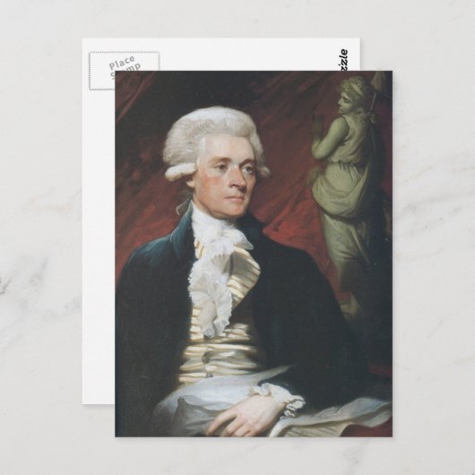 Thomas Jefferson Briefkaart (Voorkant / Achterkant)
