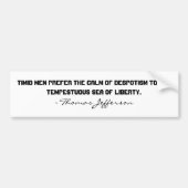 Thomas Jefferson Bumpersticker (Voorkant)