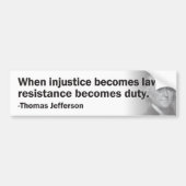 Thomas Jefferson Bumpersticker (Voorkant)
