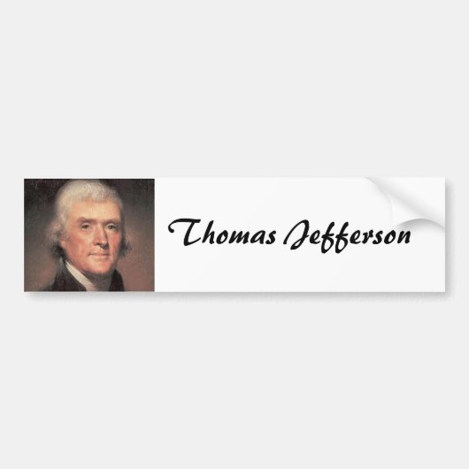 Thomas Jefferson Bumpersticker (Voorkant)
