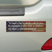 Thomas Jefferson Bumperstickers (Op auto)