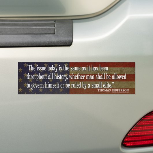 Thomas Jefferson Bumperstickers (Op auto)