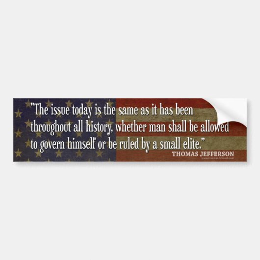 Thomas Jefferson Bumperstickers (Voorkant)