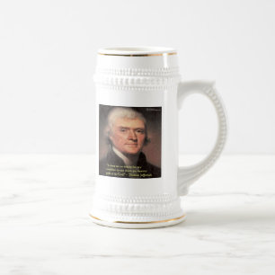 Thomas Jefferson "Buren Religie" Citaat Cadeaus Bierpul