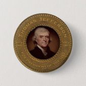 Thomas Jefferson Campaign Button (Voorkant)