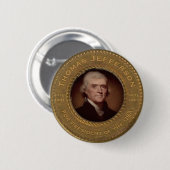 Thomas Jefferson Campaign Button (Voorkant /achterkant)