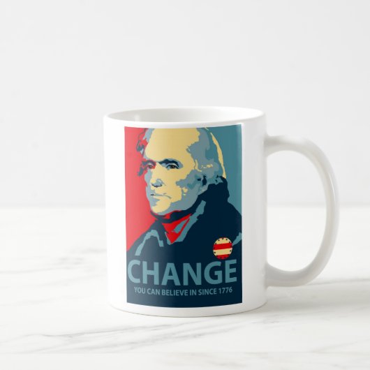 Thomas Jefferson Change Koffiemok (Rechts)