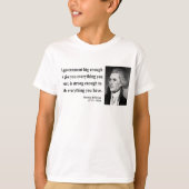 Thomas Jefferson Citaat 1b T-shirt (Voorkant)