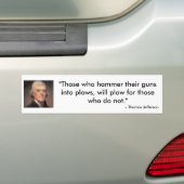Thomas Jefferson citaat Bumpersticker (Op auto)